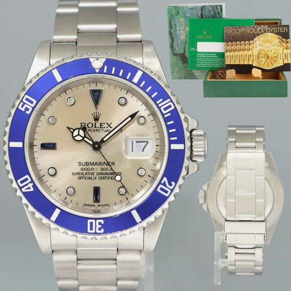 Rolex Other - Men's Rolex Submariner 40mm Watch Box Blue Diver Watch